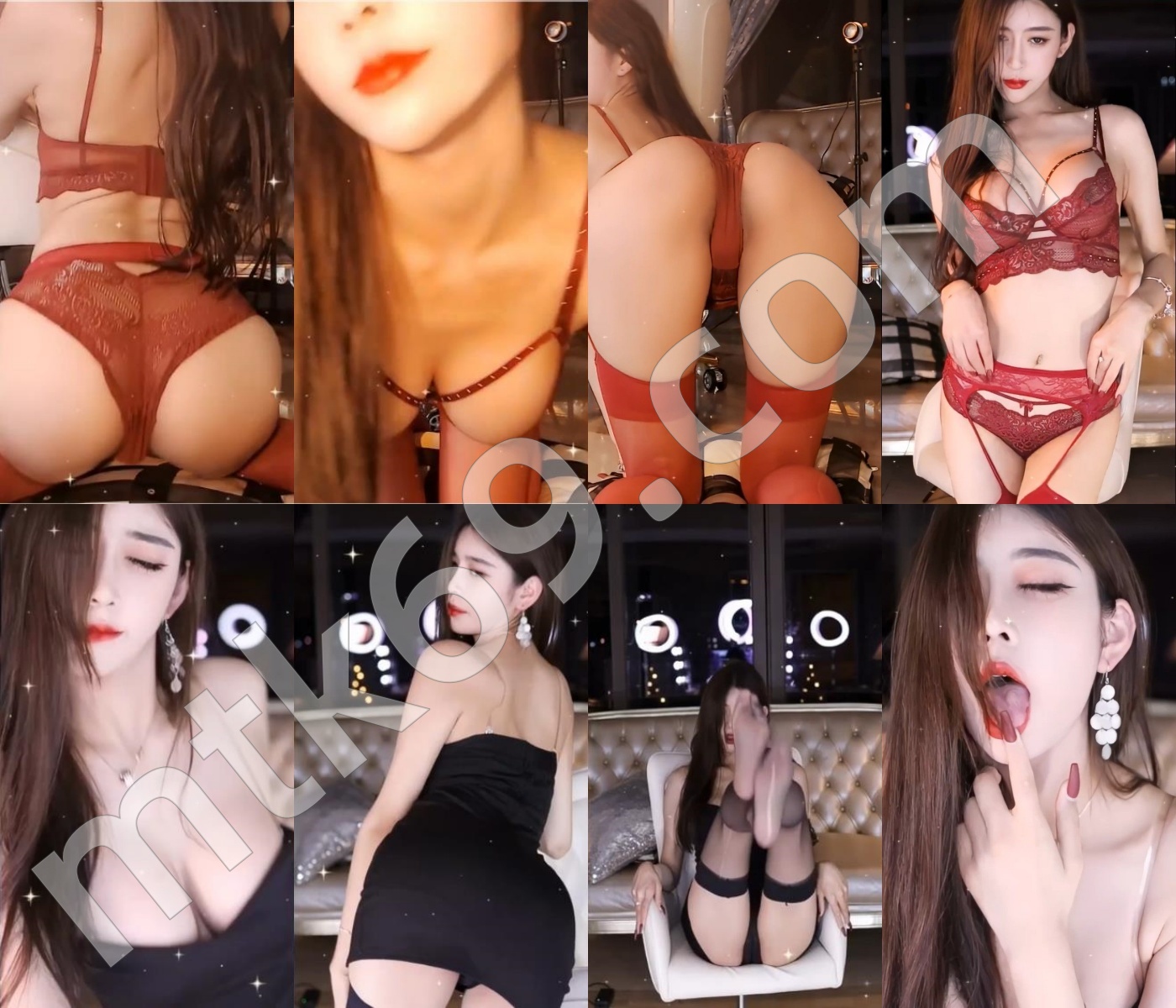 虎牙长腿兮兮 全新吐舌丁字透视定制 ​[2V/425MB]