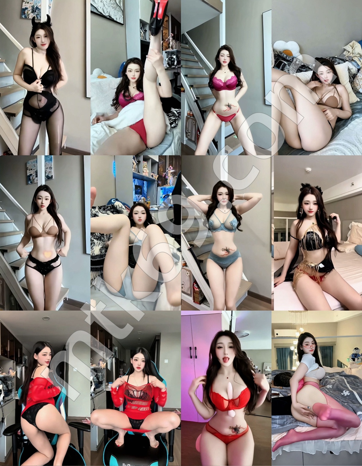 抖音露宝吃不饱 精致美女情趣内衣福利 [8V/305MB]