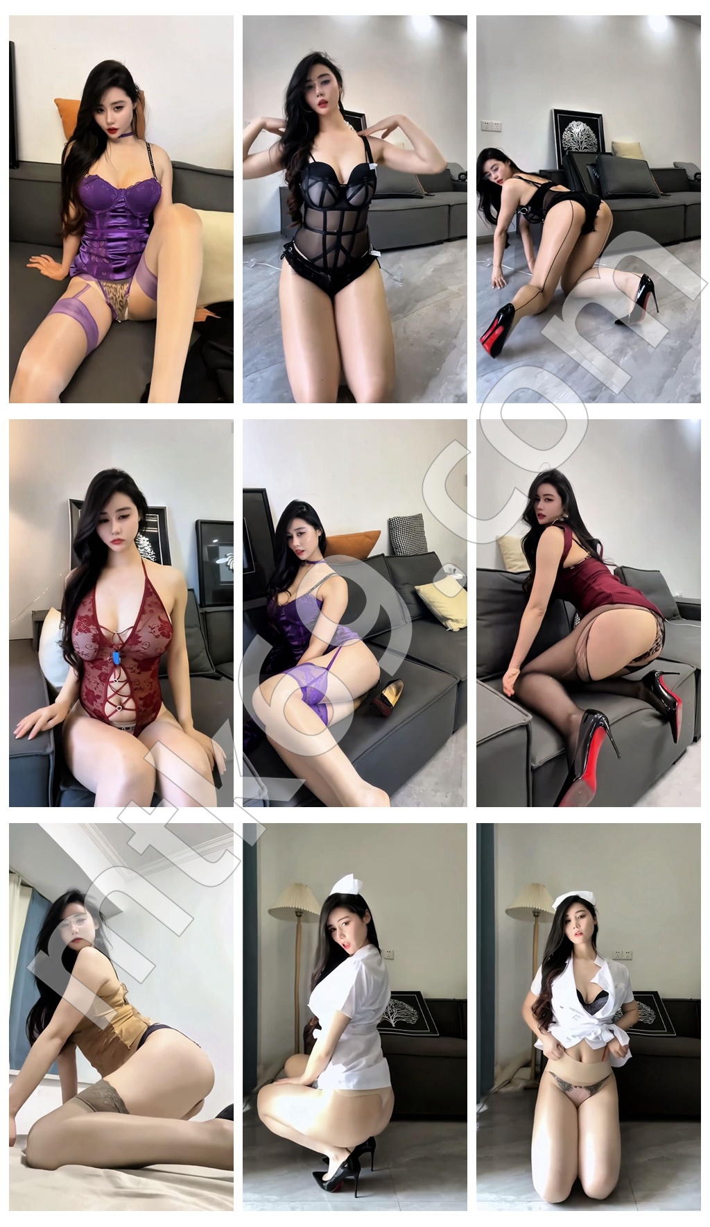 抖音多吃生菜 150万粉丝网红 御姐情趣内衣福利定制 [8V/985MB]