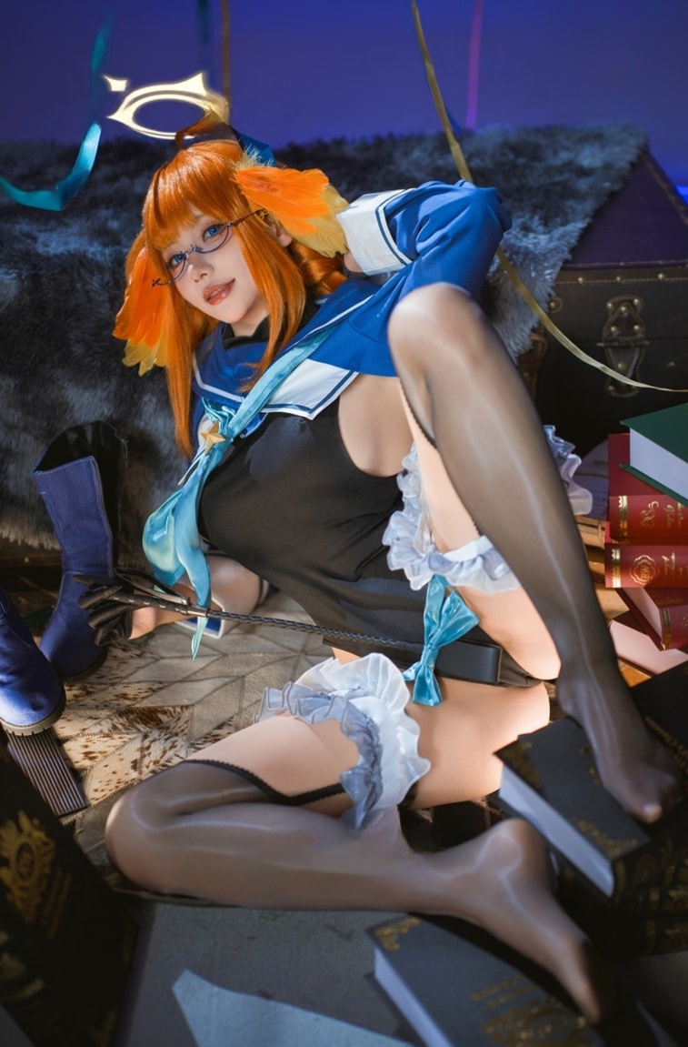 是一只熊仔吗#蔚蓝档案 圆堂志美子·邪恶女干部--新作爆料！