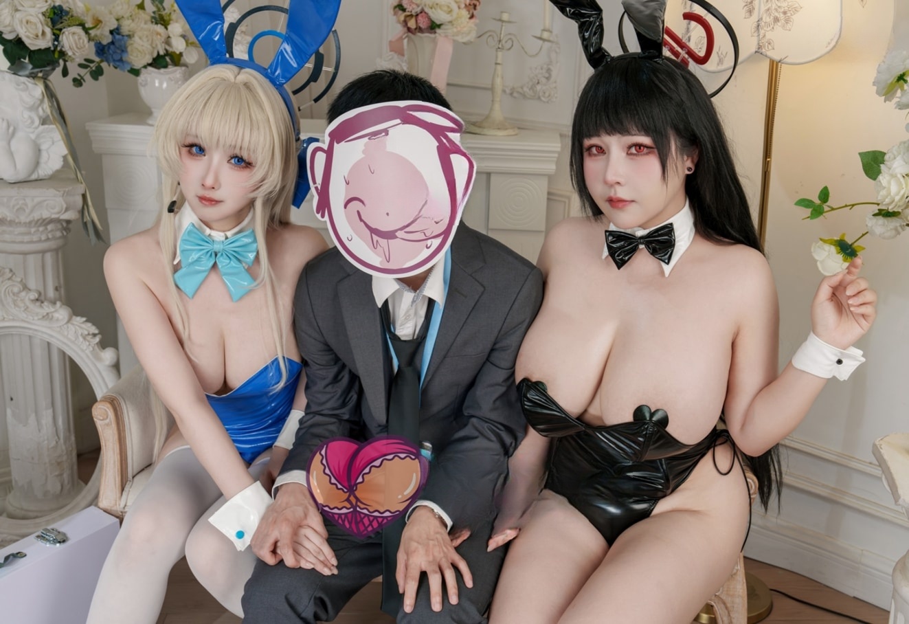 KANEKO_咔喵 – ＆rioko凉凉子 双人蔚蓝档案--超赞作品！