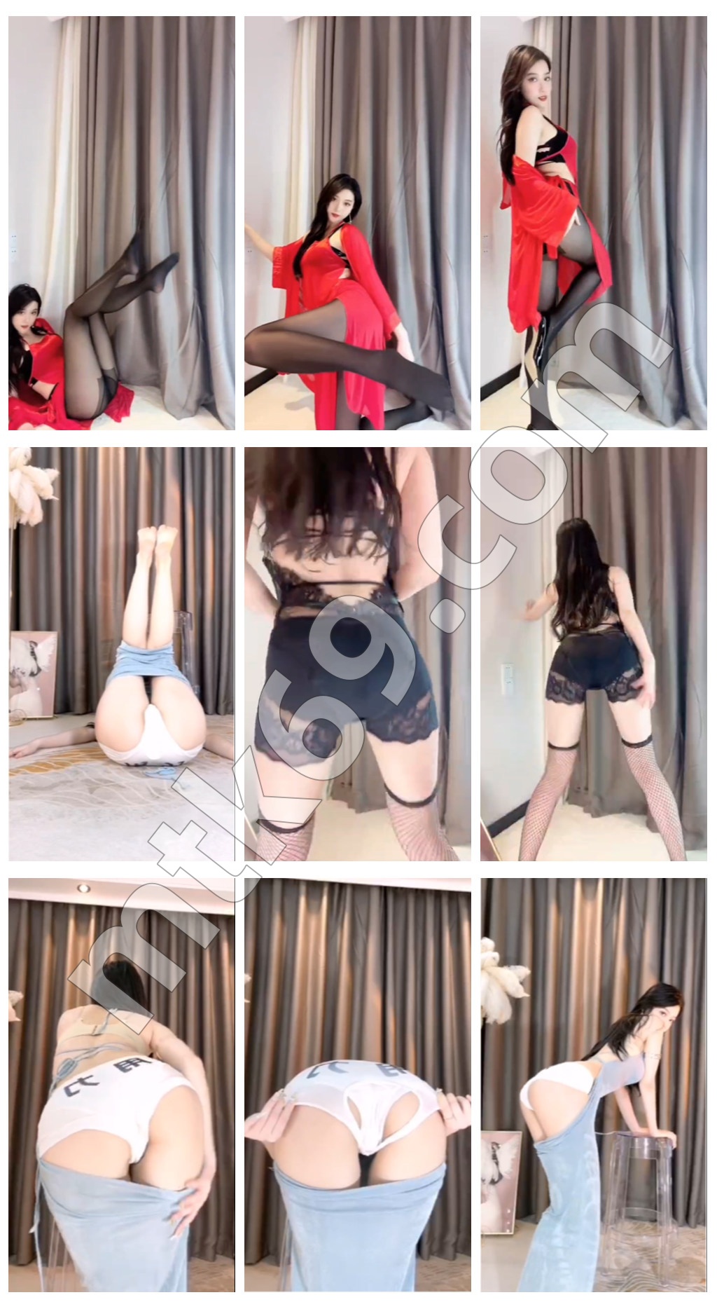 抖音圈圈吖 黑丝美腿 漏内定制骚舞 [3V/165MB]