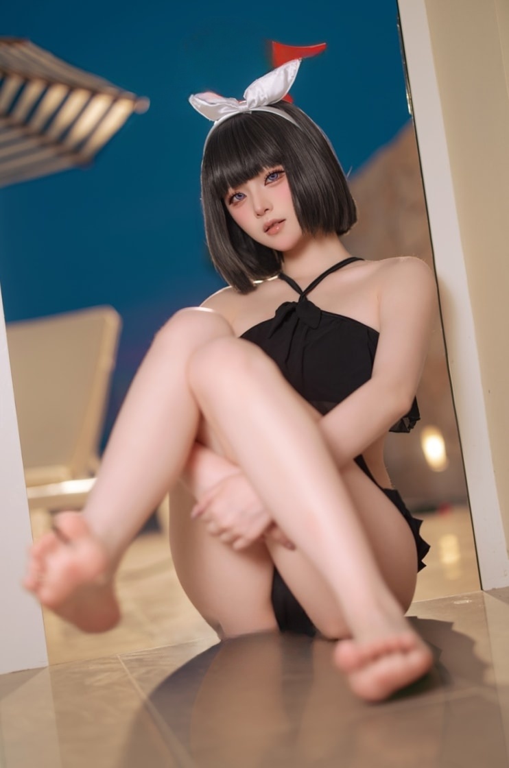 屿鱼#蔚蓝档案 静山真白泳装--适合收藏！