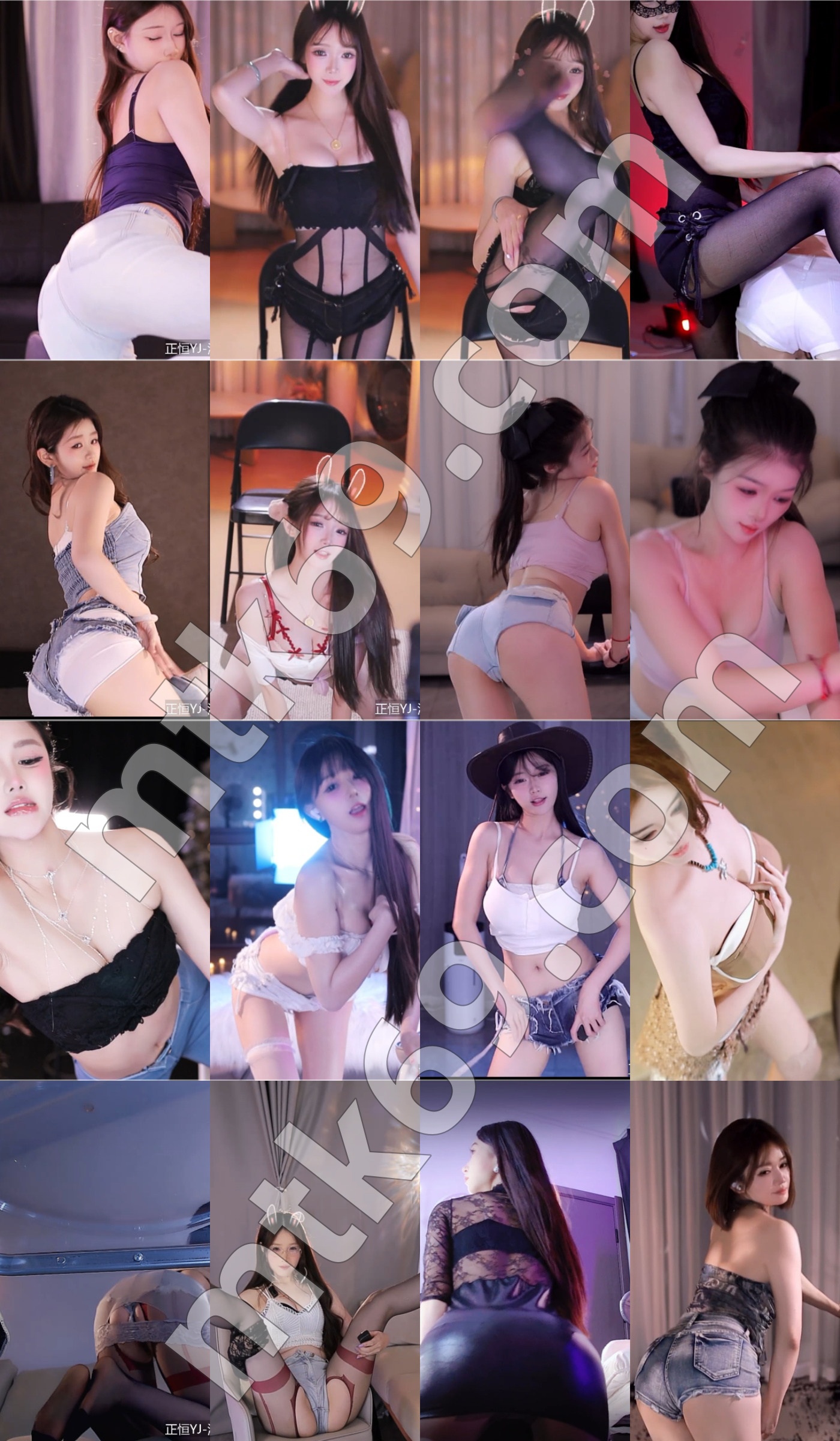 虎牙260824 百变主题日之牛仔专场 舞蹈比赛 直播擦边烧舞精彩剪辑 [17V/1.48GB]
