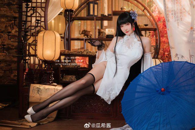 瓜希酱cos《碧蓝航线》逸仙,展现美轮美奂的性感魅力! 瓜希酱cos《碧蓝航线》逸仙,展现美轮美奂的性感魅力!